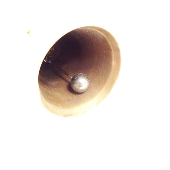 Vintage or Antique Hand Held Bell Brass Loud Unique - Picture 6 of 8